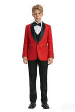 Tazio "Cruz" Tazio Kids Red 5-Piece Tuxedo