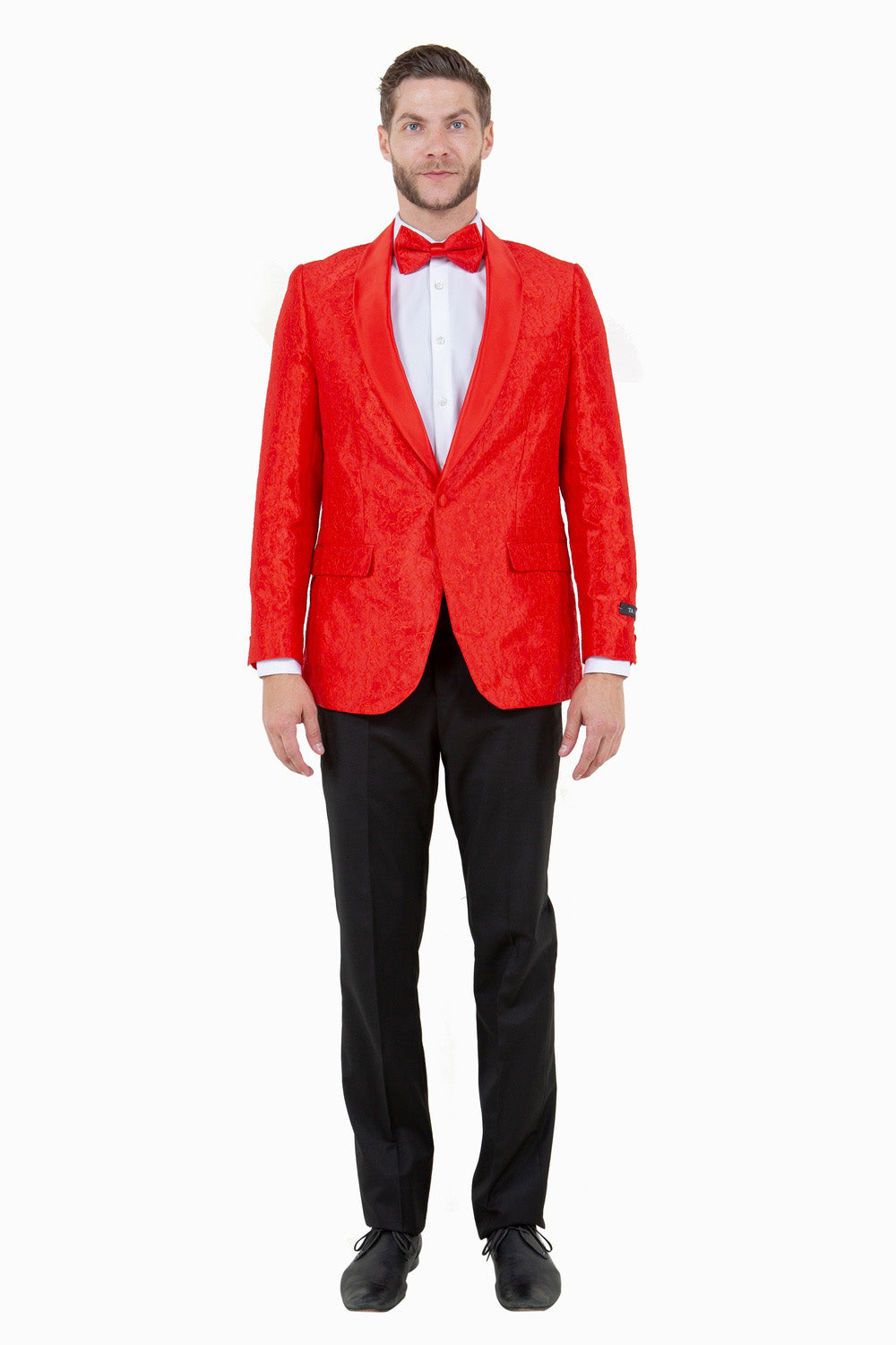Tazio "Everett" Red Tuxedo Jacket (Separates)