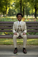 Tazio "Jacob" Kids Beige 5-Piece Suit
