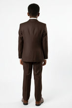 Tazio "Jacob" Kids Brown 5-Piece Suit
