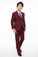 Tazio "Jacob" Kids Burgundy 5-Piece Suit