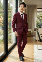 Tazio "Jacob" Kids Burgundy 5-Piece Suit