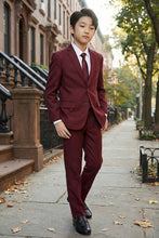 Tazio "Jacob" Kids Burgundy 5-Piece Suit
