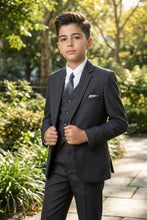 Tazio "Jacob" Kids Charcoal Grey 5-Piece Suit