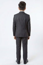 Tazio "Jacob" Kids Charcoal Grey 5-Piece Suit