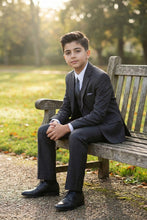 Tazio "Jacob" Kids Charcoal Grey 5-Piece Suit