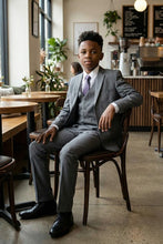 Tazio "Jacob" Kids Mid-Grey 5-Piece Suit