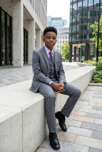 Tazio "Jacob" Kids Mid-Grey 5-Piece Suit
