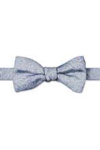 Ted Stanford AZ Periwinkle Aries Floral Paisley Hand Knot Banded Bow Tie