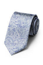 Ted Stanford AZ Periwinkle Aries Floral Paisley Necktie