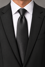 Ted Stanford Black Metro Satin Necktie