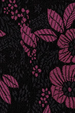 Ted Stanford Black Raspberry Blossom Floral Necktie