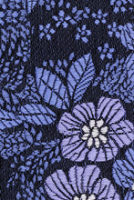 Ted Stanford Blue & Violet Blossom Floral Necktie