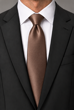 Ted Stanford Cocoa Metro Satin Necktie