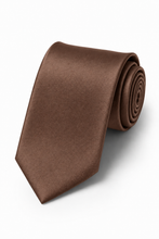 Ted Stanford Cocoa Metro Satin Necktie