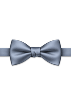 Ted Stanford Cornflower Metro Satin Hand Knot Banded Bow Tie