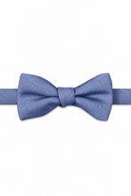 Ted Stanford Cornflower Metro Solid Hand Knot Banded Bow Tie