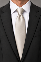 Ted Stanford Creme Metro Satin Necktie