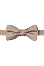 Ted Stanford Dark Peach Aries Floral Paisley Hand Knot Banded Bow Tie