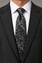 Ted Stanford Dark Sandstone Aries Floral Paisley Necktie