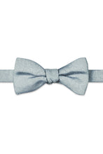 Ted Stanford Desert Blue Aries Floral Paisley Hand Knot Banded Bow Tie