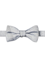 Ted Stanford Diamond White Aries Floral Paisley Hand Knot Banded Bow Tie