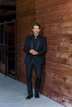 "Dutton" Black Peak Western Tuxedo Jacket (Separates)