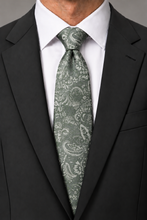Ted Stanford Evergreen Aries Floral Paisley Necktie