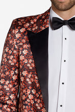 Ted Stanford "Floral Fusion" Burnt Orange Peak Tuxedo Jacket (Separates)