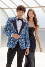 Ted Stanford "Floral Fusion" Cobalt Blue Peak Tuxedo Jacket (Separates)