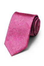 Ted Stanford Hot Pink Aries Floral Paisley Necktie