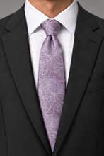Ted Stanford Lavender Haze Aries Floral Paisley Necktie