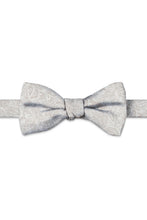 Ted Stanford Light Sandstone Aries Floral Paisley Hand Knot Banded Bow Tie
