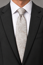 Ted Stanford Light Sandstone Aries Floral Paisley Necktie