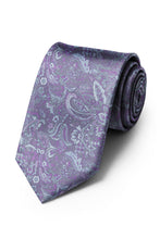 Ted Stanford Lilac Aries Floral Paisley Necktie