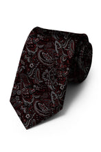 Ted Stanford Merlot Aries Floral Paisley Necktie