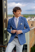 Ted Stanford "Metro Plaid" Indigo Suit Jacket (Separates)