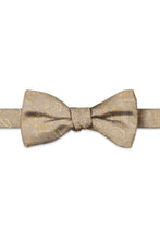 Ted Stanford Midas Gold Aries Floral Paisley Hand Knot Banded Bow Tie