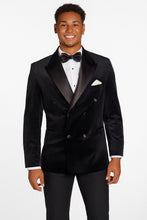 Ted Stanford "Miles" Black Peak DB Velvet Tuxedo Jacket (Separates)