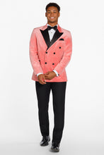 Ted Stanford "Miles" Salmon Peak DB Velvet Tuxedo Jacket (Separates)