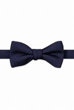 Ted Stanford Navy Metro Solid Hand Knot Banded Bow Tie