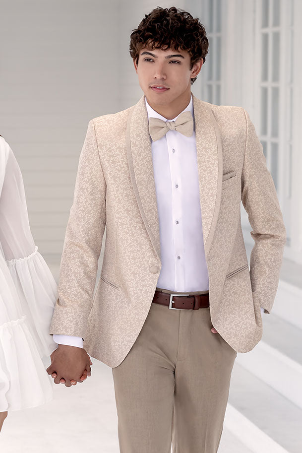 Ted Stanford "Night Vine" Caramel Shawl Tuxedo Jacket (Separates)