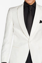 Ted Stanford "Night Vine" Diamond White Shawl Tuxedo Jacket (Separates)