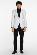 Ted Stanford "Night Vine" Silver Shawl Tuxedo Jacket (Separates)