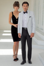 Ted Stanford "Night Vine" Silver Shawl Tuxedo Jacket (Separates)