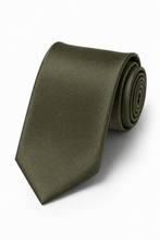 Ted Stanford OD Green Metro Satin Necktie