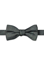 Ted Stanford Olive Aries Floral Paisley Hand Knot Banded Bow Tie