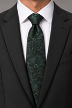 Ted Stanford Olive Aries Floral Paisley Necktie