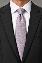 Ted Stanford Pink Aries Floral Paisley Necktie