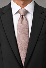 Ted Stanford Rose Gold Aries Floral Paisley Necktie